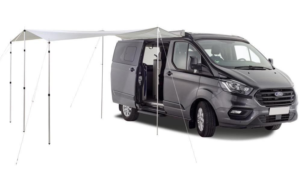 VanSpace Sonnensegel Komfort – Festrahmen, UV-Schutz 50+, Wassersäule 2000 mm – 350 × 300 cm – weiss