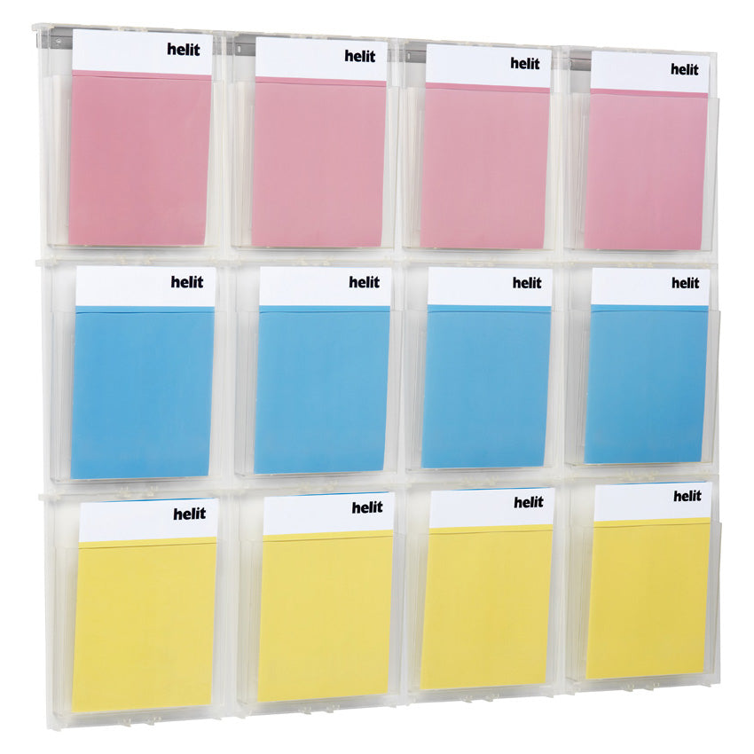 Helit Wandprospekthalter H6811102 – transparent