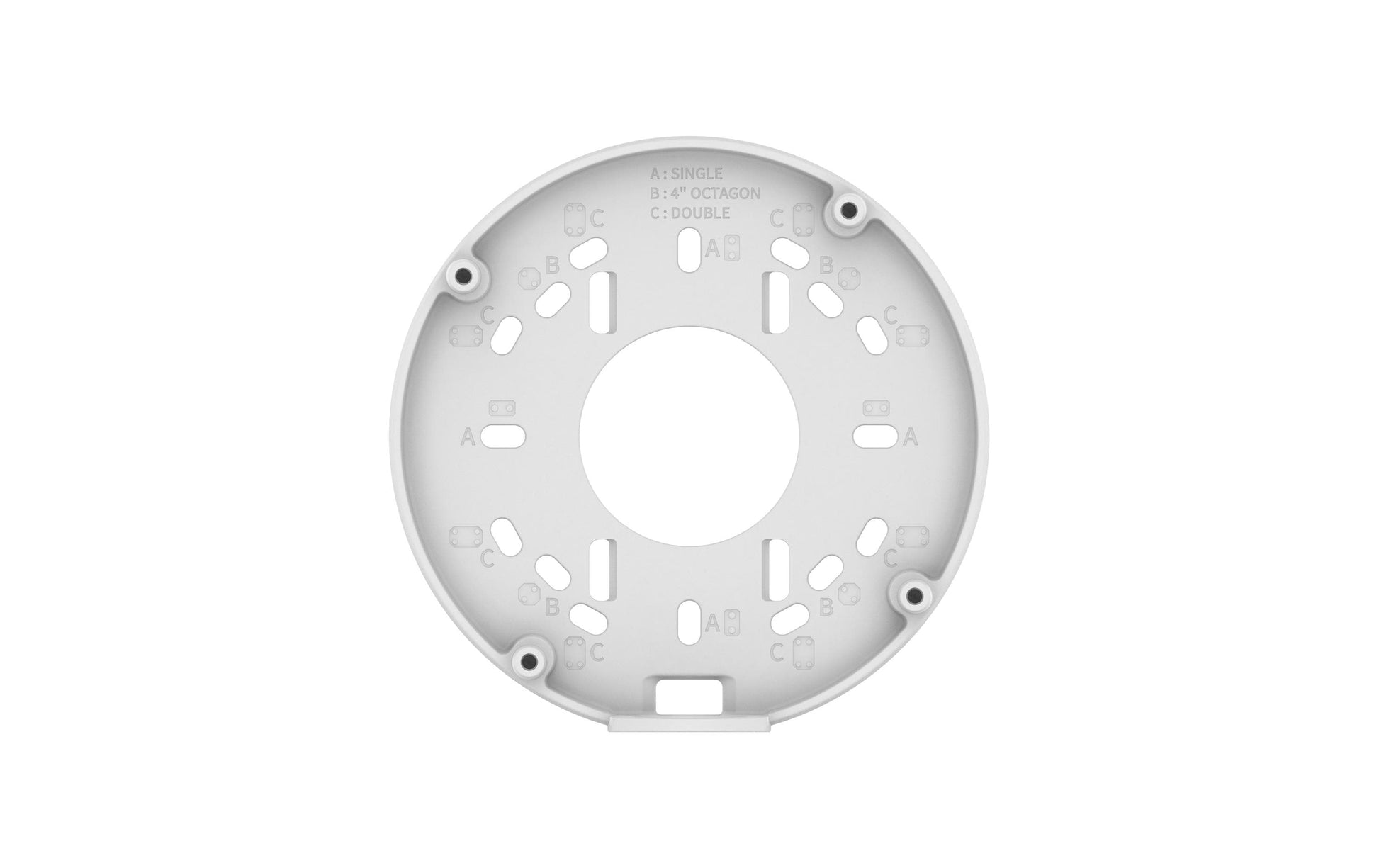 Hanwha SBV-140WW Anschlussbox – Wandmontage, Aluminium, vandalgeschützt – für QNV-C8083R, QNV-C9083R – Weiss