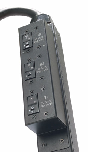 APC AP7968B – Rack-PDU (überwacht) – 24 Ausgänge (21×C13, 3×C19), 12,5 kVA, 208 V, 0U, Schwarz