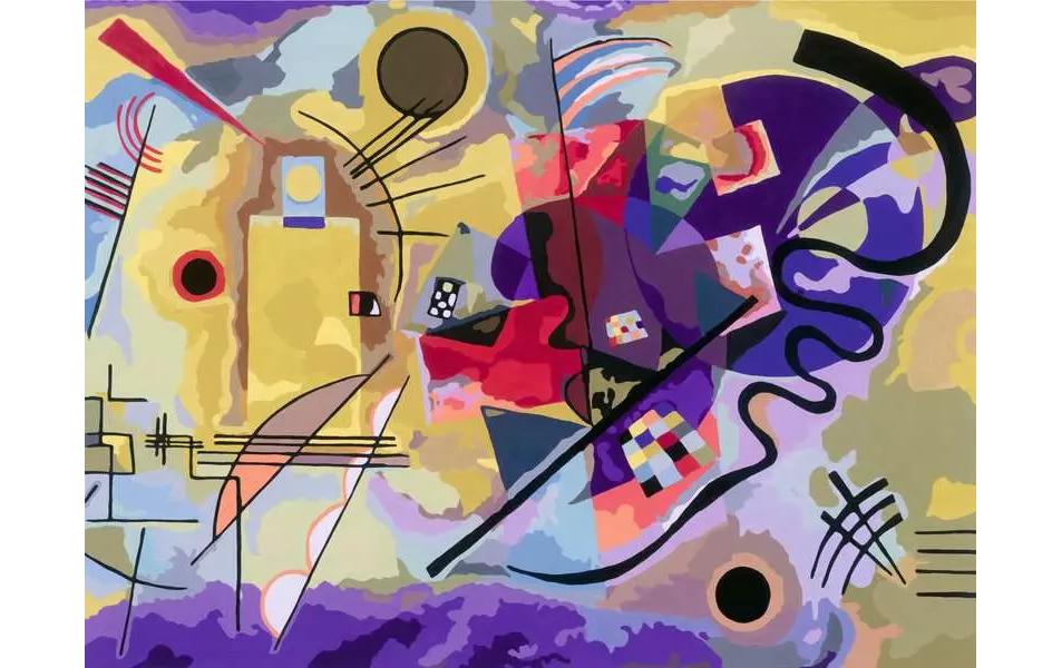 Ravensburger CreArt – Malen-nach-Zahlen-Set – Kandinsky (Gelb, Rot, Blau) – ab 14 Jahren
