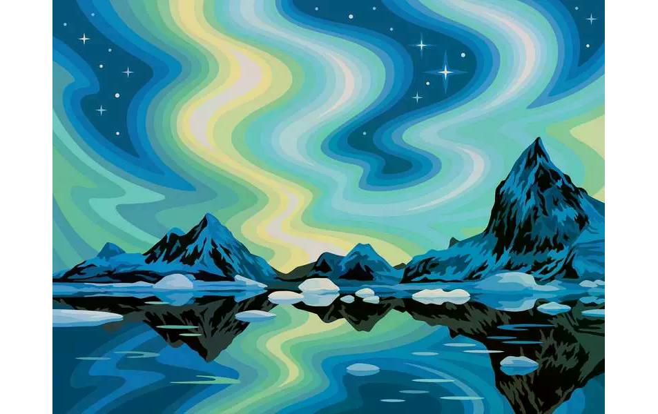 Ravensburger CreArt – Malen-nach-Zahlen-Set Northern Lights – Leinwand – ab 14 Jahren