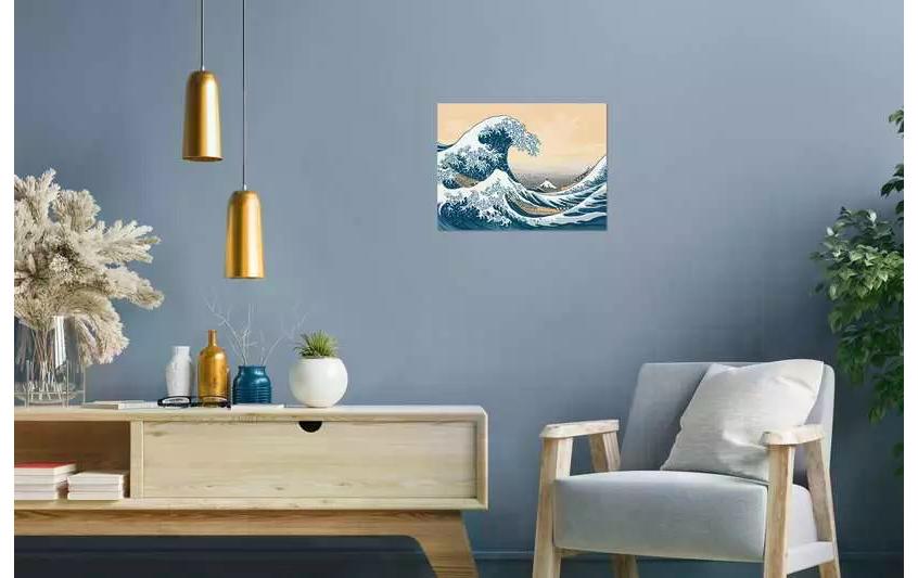 Ravensburger CreArt – Malen-nach-Zahlen-Set – The Great Wave (Hokusai) – 40 × 30 cm – ab 14 Jahren