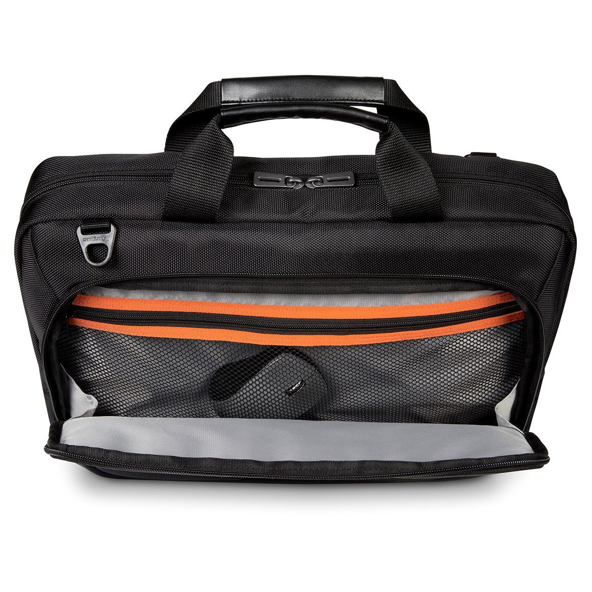 Targus CitySmart Advanced Notebook-Tasche bis 15,6" – Abnehmbarer Schultergurt, Fronttasche – Schwarz/Grau