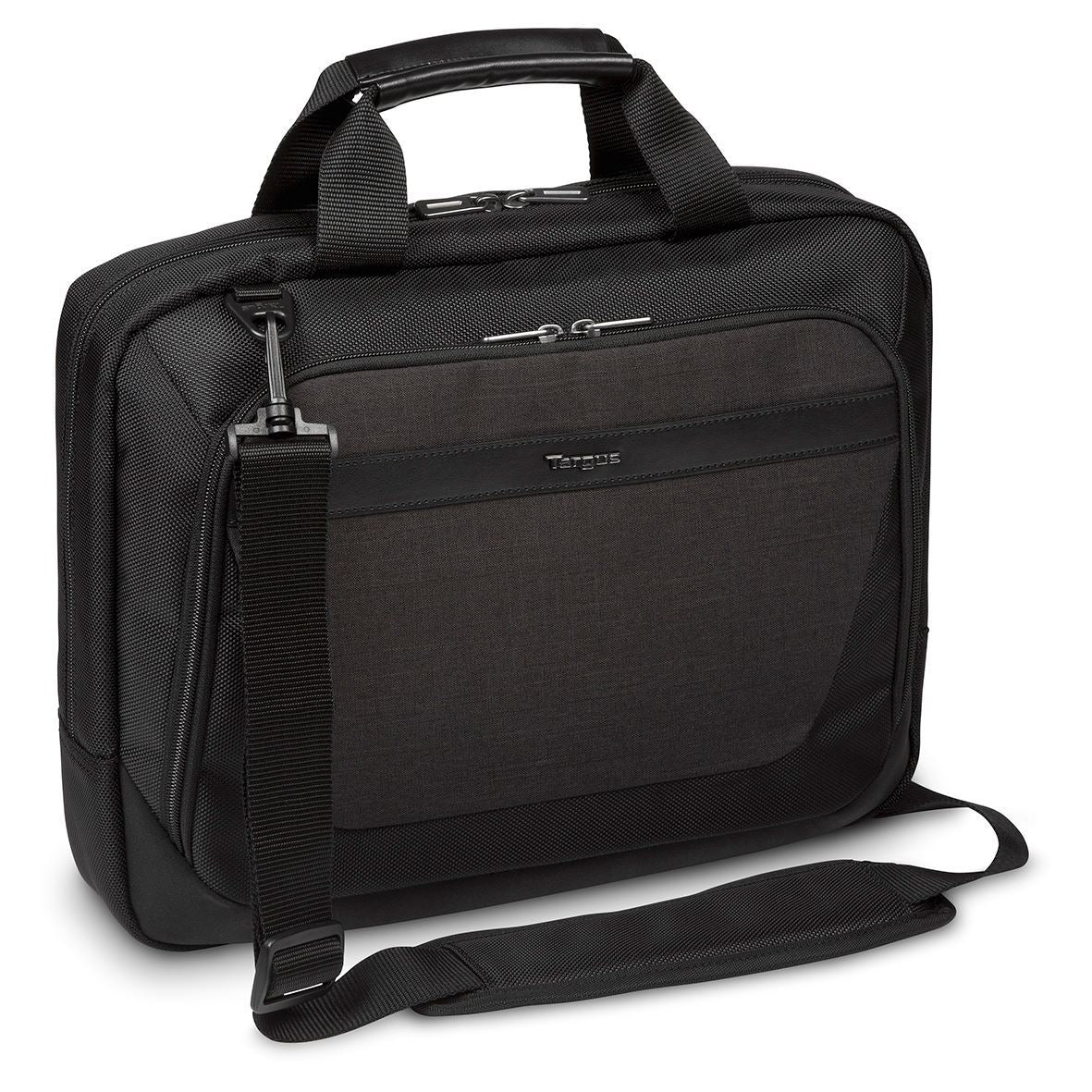 Targus CitySmart Essential Notebook-Tasche für Notebooks bis 14" – Schultergurt, Fronttasche – Schwarz/Grau