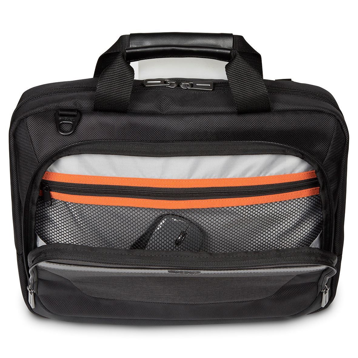 Targus CitySmart Essential Multi-Fit Notebook-Tasche bis 14,0" – mit abnehmbarem Schultergurt – Schwarz/Grau