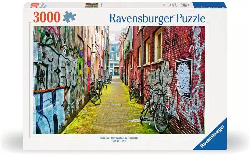 Ravensburger Puzzle Street Art in Amsterdam – 3000 Teile – 121 × 80 cm – ab 14 Jahren