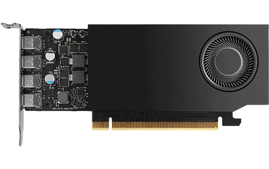 PNY RTX A400 – PCIe Grafikkarte – 4×mini‑DP 1.4a, PCIe x8 4.0, 4 GB GDDR6, 50 W