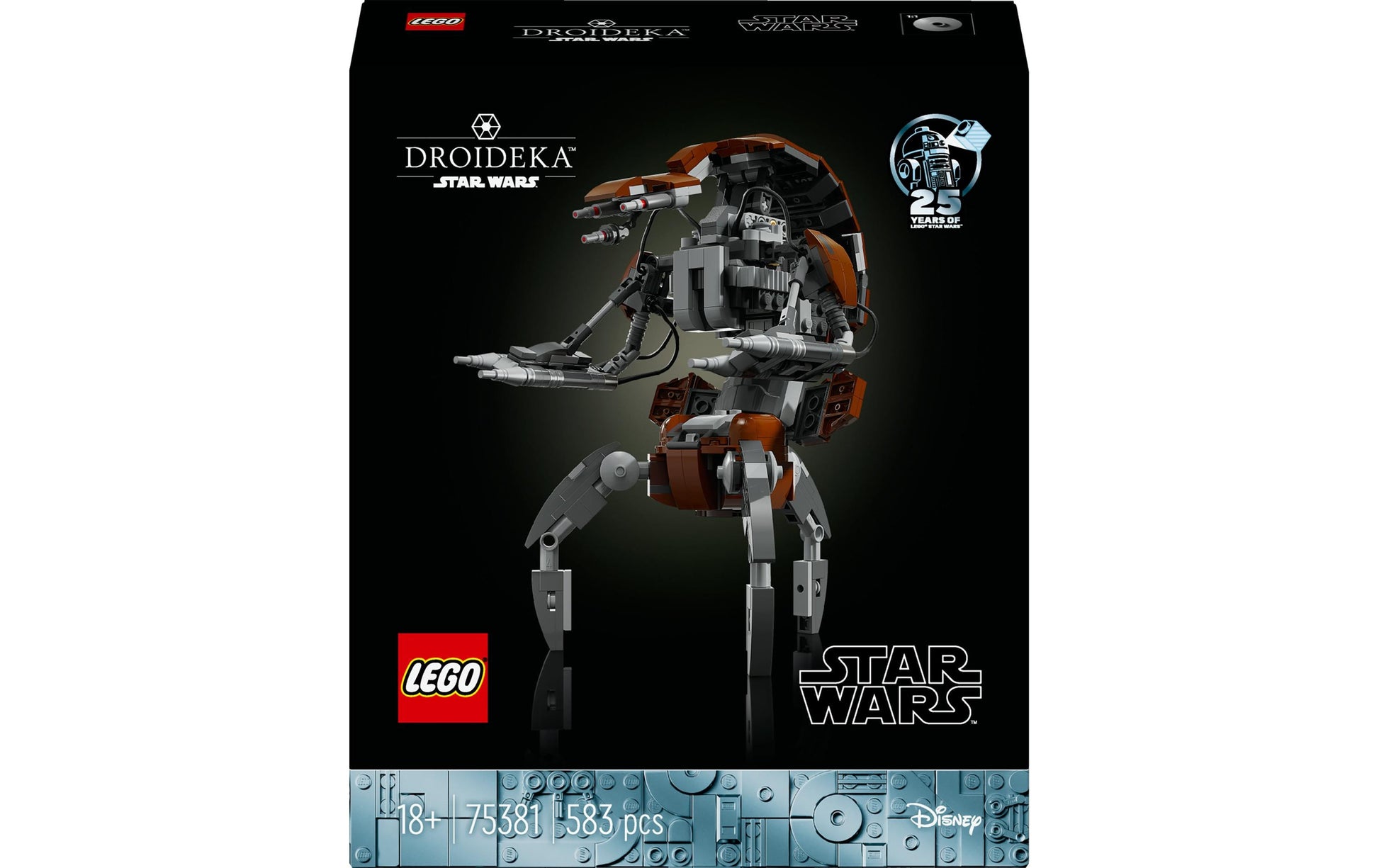 LEGO Droideka Bauset – Star Wars – 583-teilig – 21 cm – ab 18 Jahren
