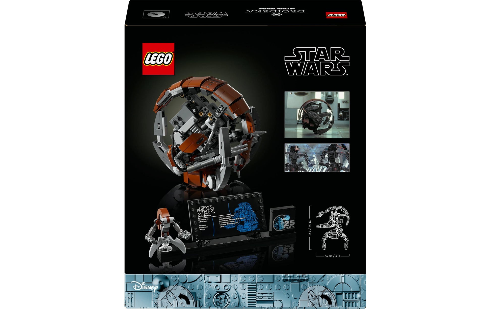 LEGO Droideka Bauset – Star Wars – 583-teilig – 21 cm – ab 18 Jahren