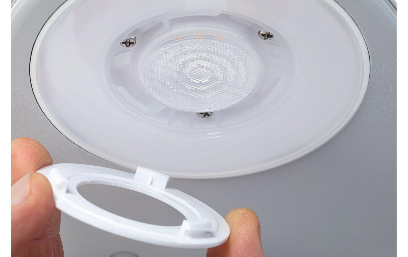 Paulmann Aussenwandleuchte – Warmweiss, 3000 K – IP44 – Netzbetrieb – mit Bewegungsmelder – Weiss, Aluminium