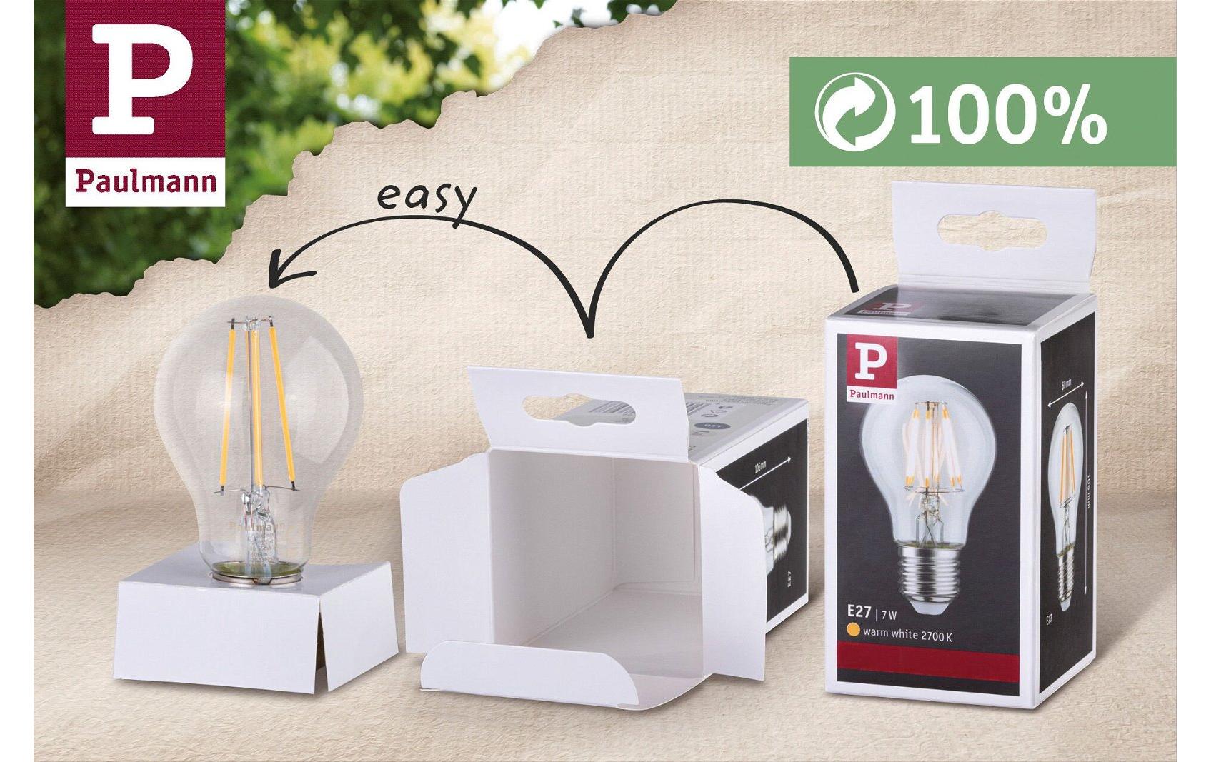 Paulmann LED-Reflektor GU10 – Warmweiss 2700 K, 750 lm, 8 W, 36°, dimmbar – IP20 – Weiss