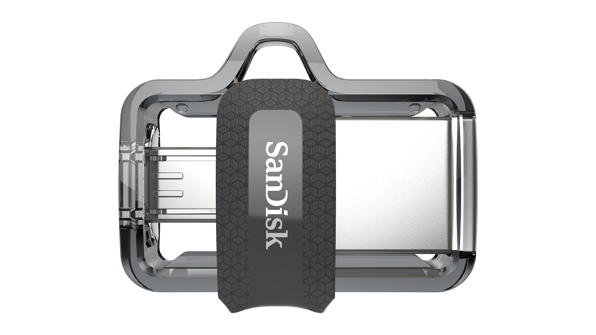 SanDisk Ultra Dual Drive m3.0 USB-Stick – 256 GB, USB 3.0, Dual-Drive (Grau/Silber, 130 MB/s)