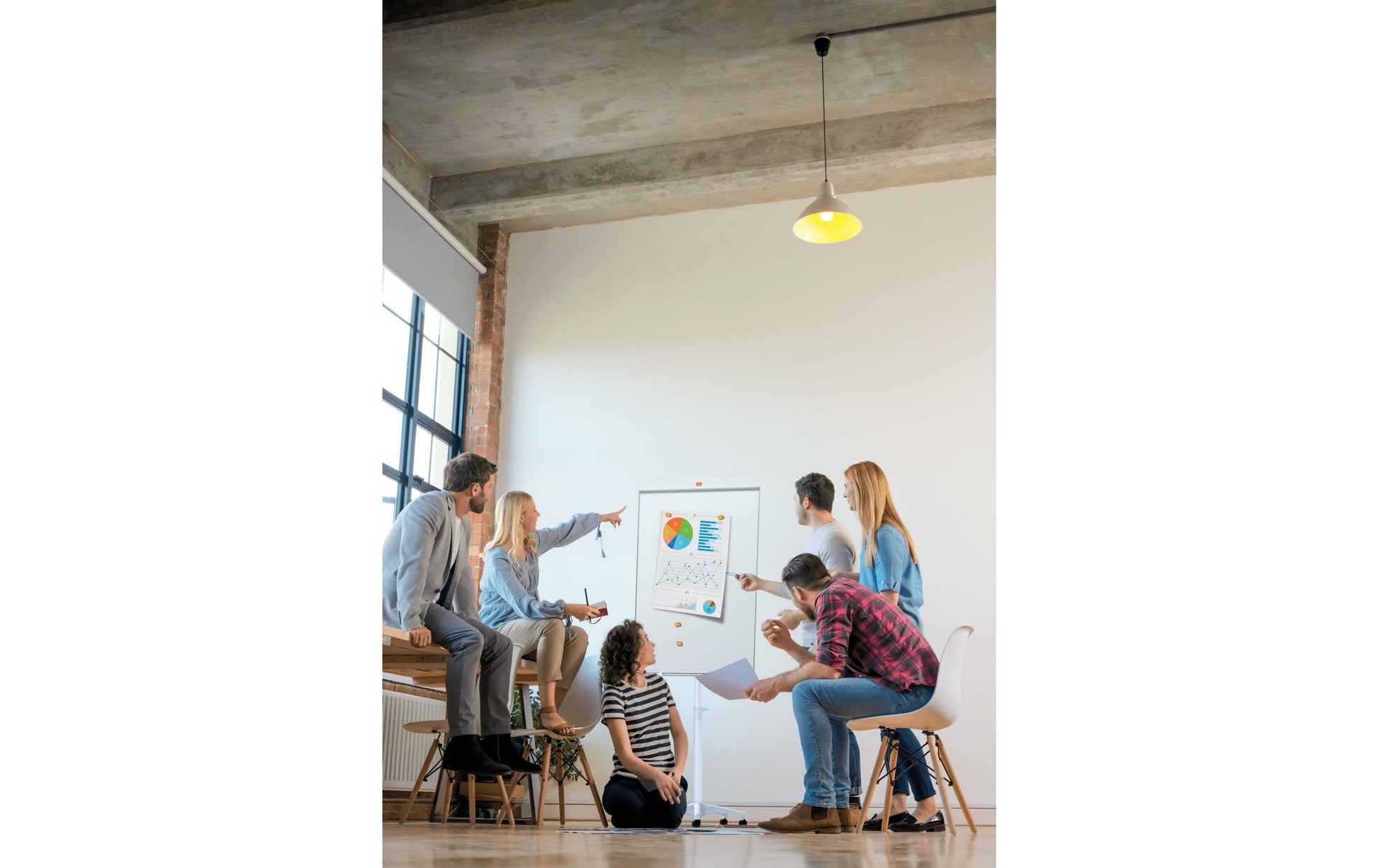 Nobo Flipchart Impression Pro – 67 × 105 cm, weiss, Metall