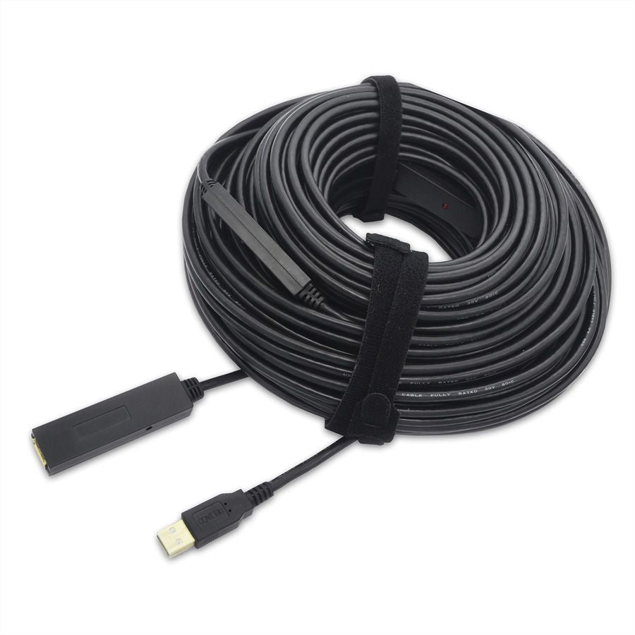 VALUE USB-A Verlängerungskabel (Stecker auf Buchse) – USB 2.0 (480 Mbps) – 30 m – Aktiv – Schwarz