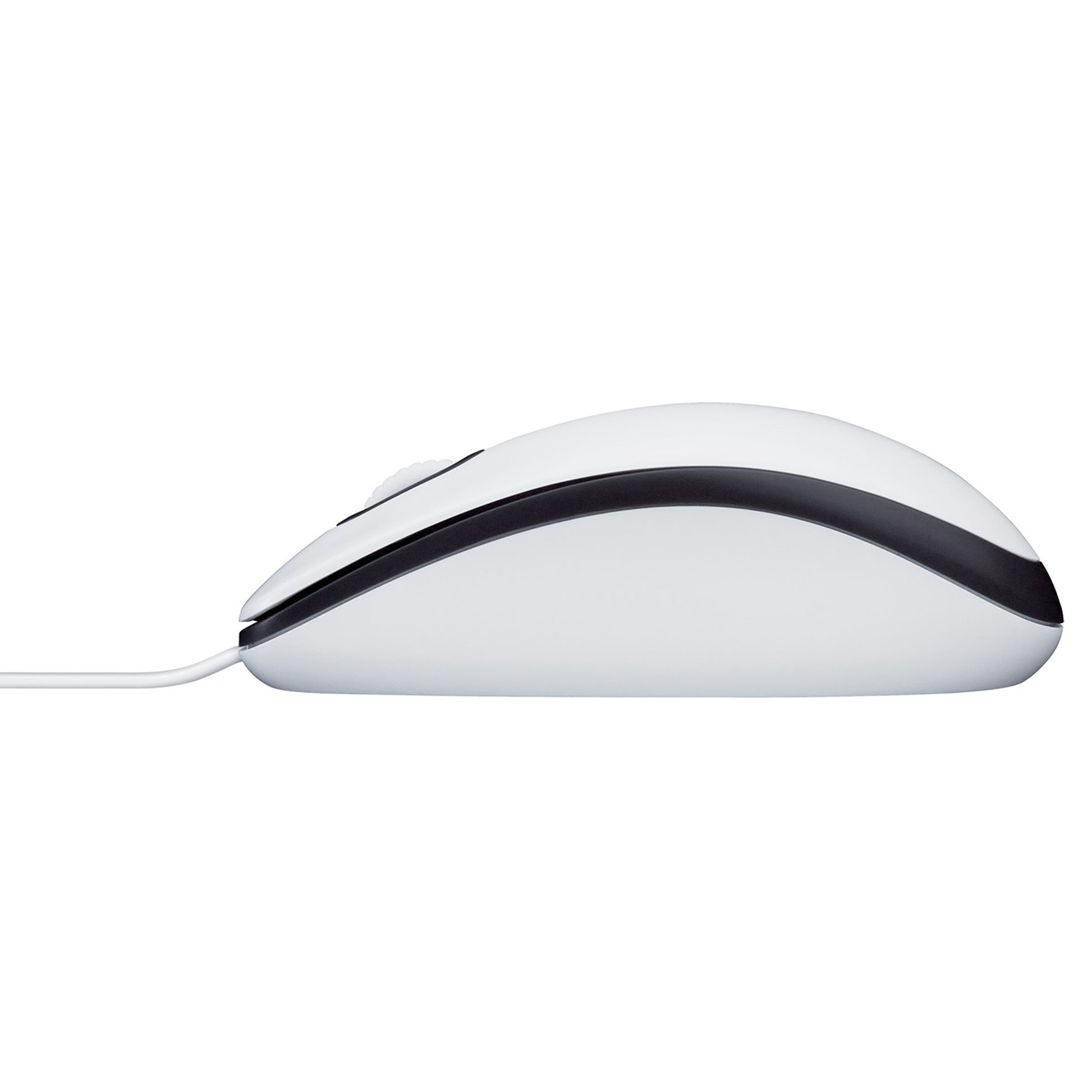 Logitech M100 – Maus – Kabelgebunden (USB‑A), 1000 DPI, beidhändig, Weiss