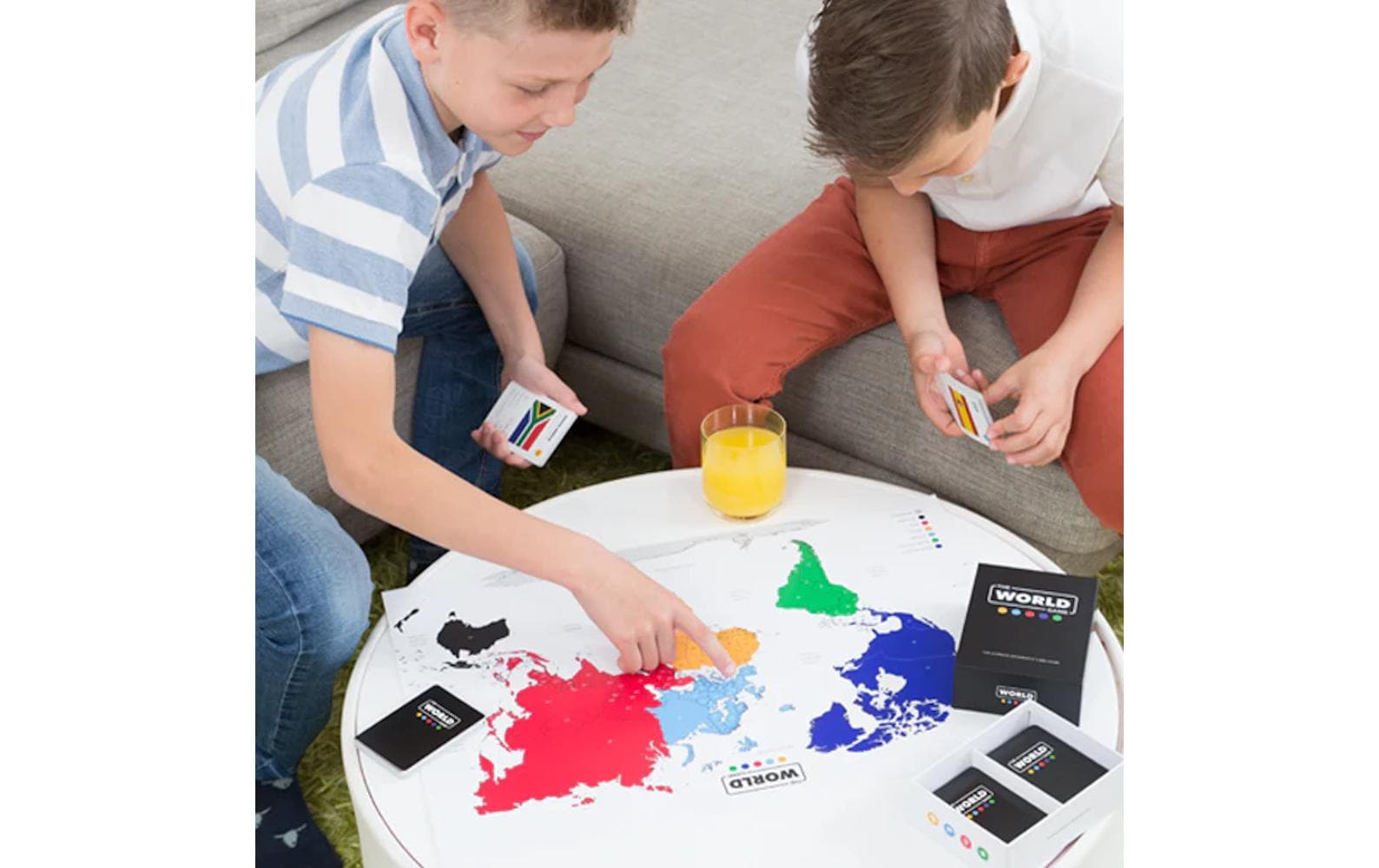 The World Game Geographie – Kartenspiel, 2–5 Spieler, ab 8 Jahren, 45 Min., DE
