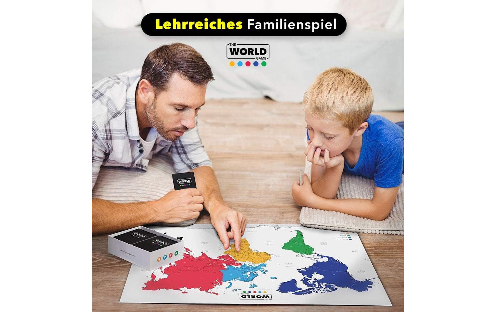 The World Game Geographie – Kartenspiel, 2–5 Spieler, ab 8 Jahren, 45 Min., DE