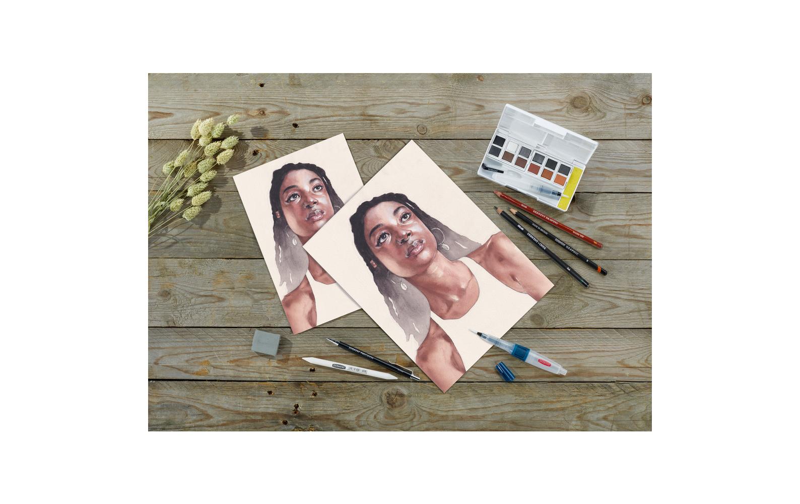Derwent Professionelles Pigment/Tinte, Bastelfarbe – Mehrfarbig – 12 Farben