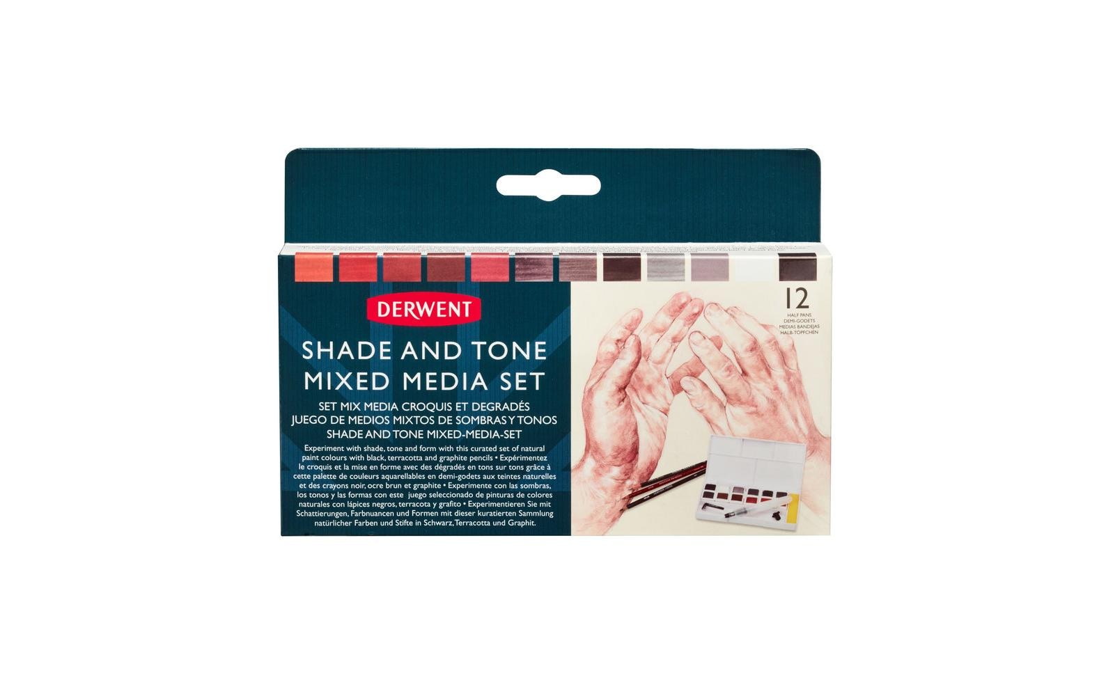 Derwent Professionelles Pigment/Tinte, Bastelfarbe – Mehrfarbig – 12 Farben