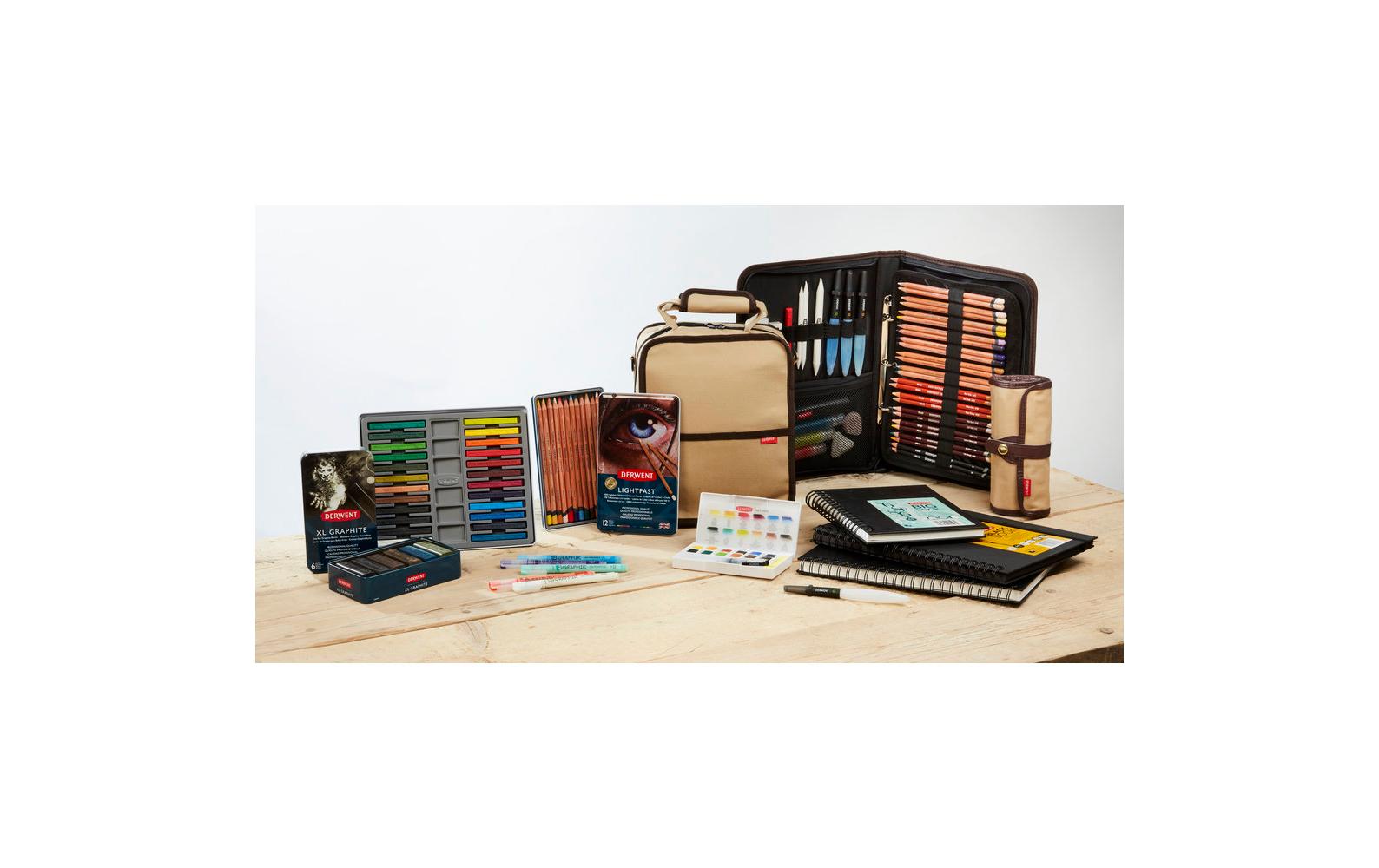 Derwent Malbuch – A4 – 200 g/m² – Spiral – 40 Blatt – Schwarz