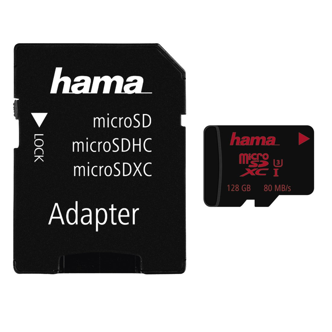 Hama microSDXC 128 GB – UHS-I, U3, 80 MB/s Lesen, inkl. SD-Adapter
