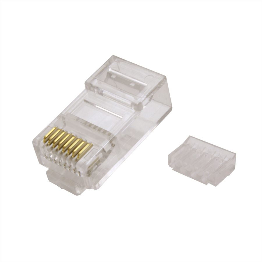 VALUE RJ-45 Modularstecker – ungeschirmt, Cat6A / Klasse EA, transparent