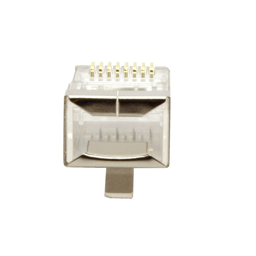 VALUE 21.99.3065 Modularstecker – RJ-45, Cat6, STP, Metallisch/Transparent, Packung 100