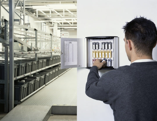 Durable Schlüsselschrank – 18 Schlüssel, Silber
