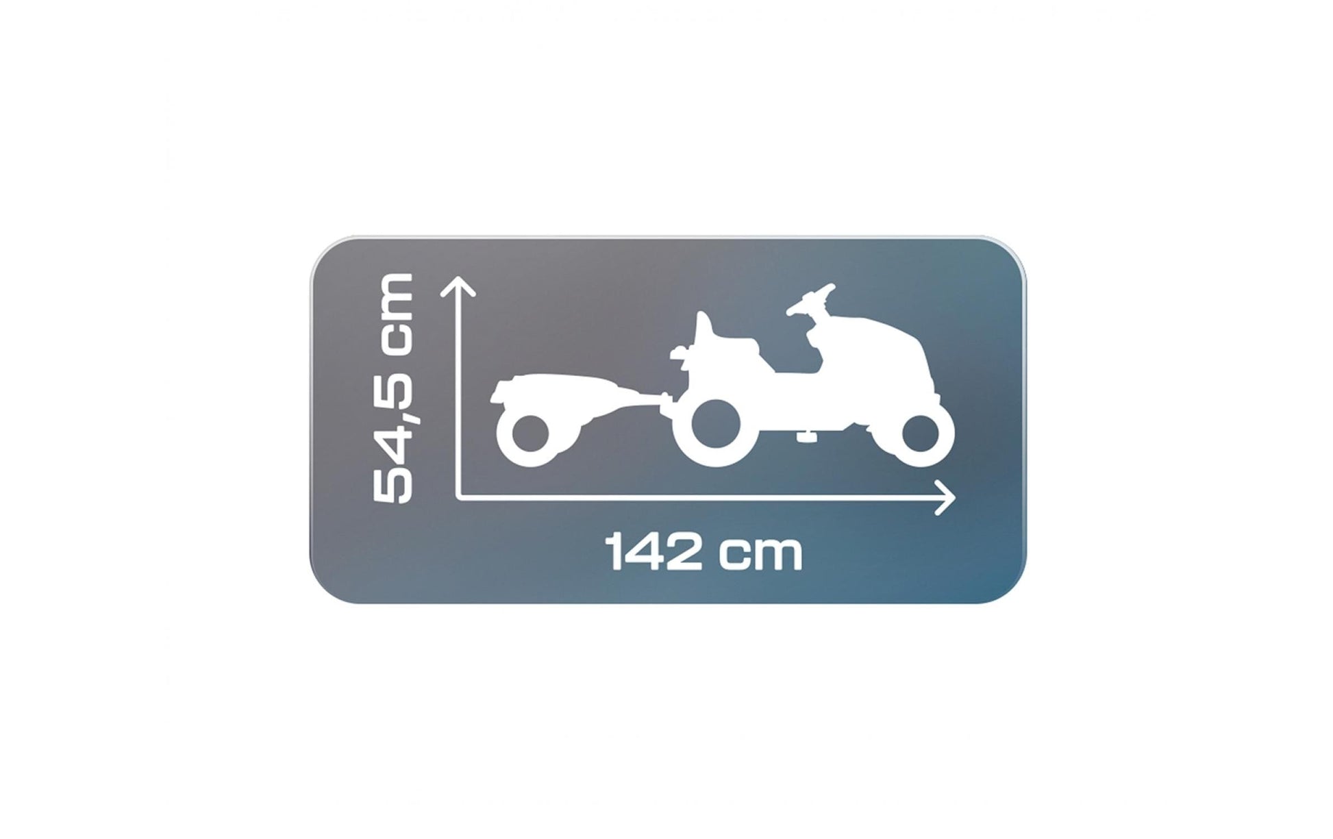 Smoby Traktor Farmer XL – mit Anhänger, Hupe – 44 × 54,5 × 142 cm – ab 3 J.