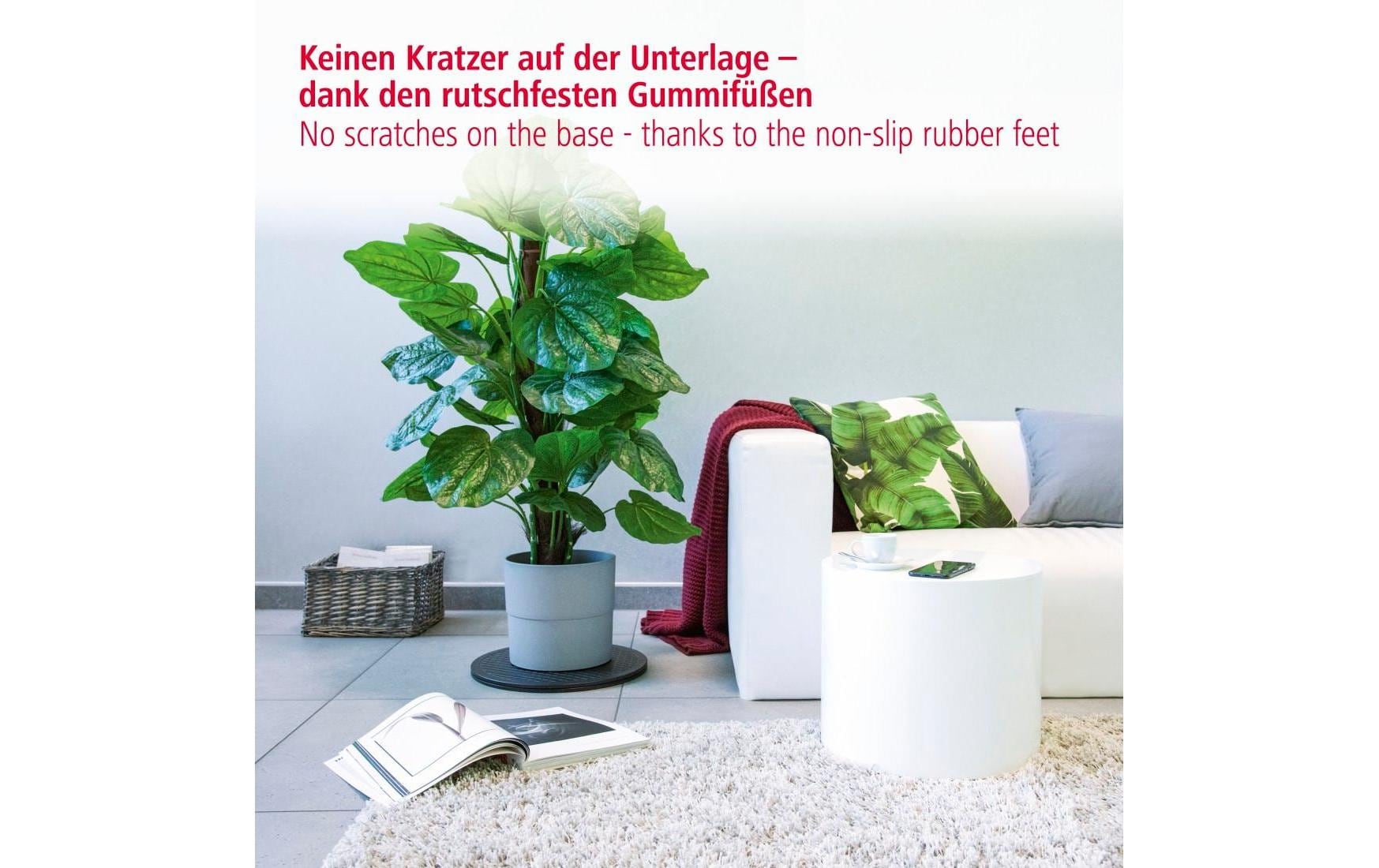 Hama Drehteller Ø 40 cm – 360° drehbar, Tragkraft 100 kg – schwarz – Universal-Drehteller XL