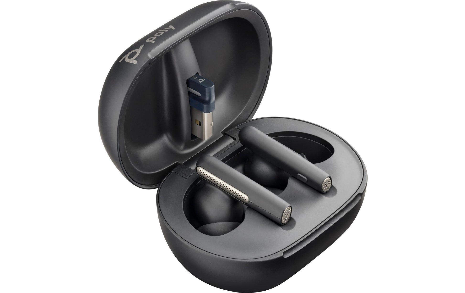 Poly Voyager Free 60+ UC – True Wireless In-Ear Kopfhörer – Bluetooth 5,3, ANC – schwarz – bis 24 h