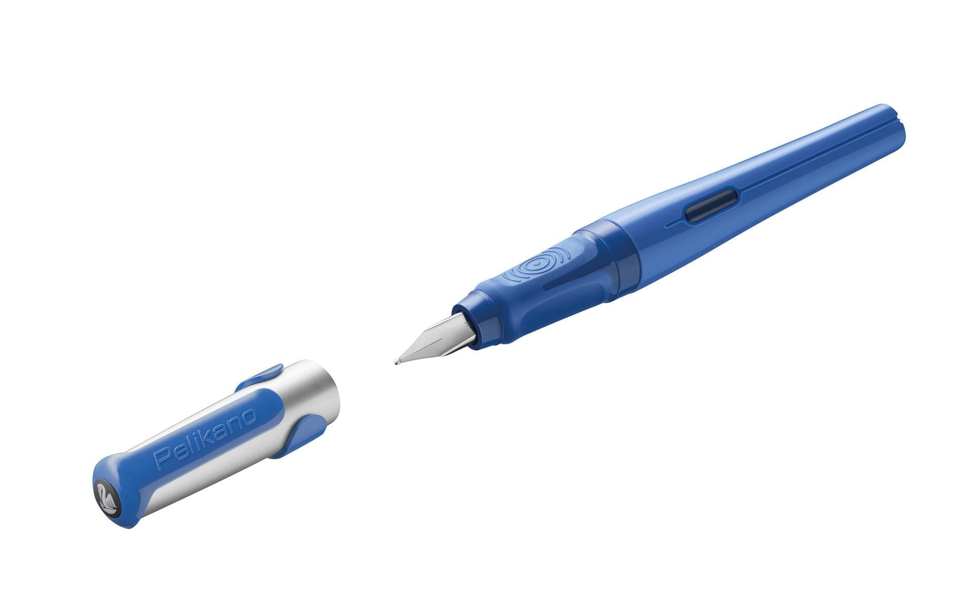 Pelikano – Federspitze M – für Rechtshänder – Blau – Patronen