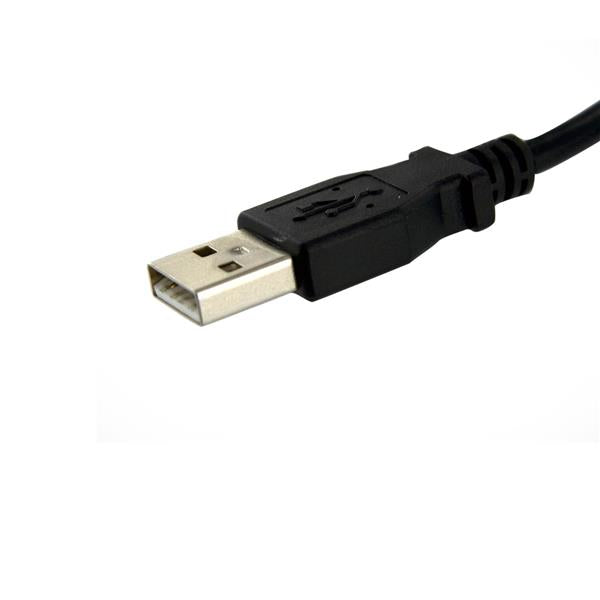 StarTech.com USB-A Verlängerungskabel (Stecker auf Buchse) – USB 2.0 (480 Mbit/s) – 0,3 m – PVC – Schwarz