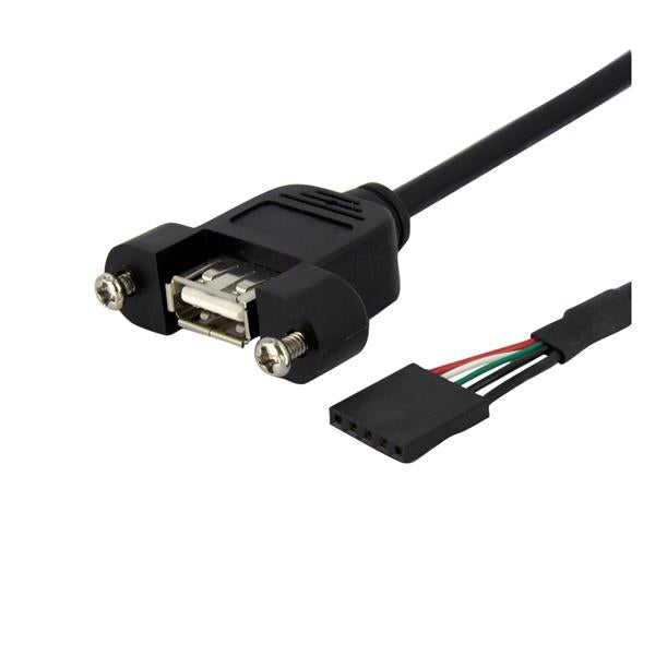 StarTech.com USB-A Verlängerungskabel (Buchse auf Buchse) – USB 2.0 (480 Mbit/s) – 0,3 m – Schwarz