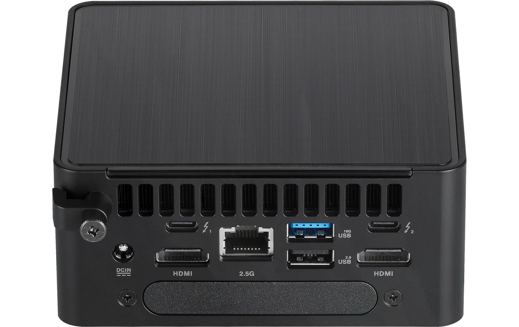 ASUS RNUC14RVHU5 Mini-PC Barebone – Wi‑Fi, Ethernet, Bluetooth – Netzteil 120 W – 144 × 112 × 41 mm