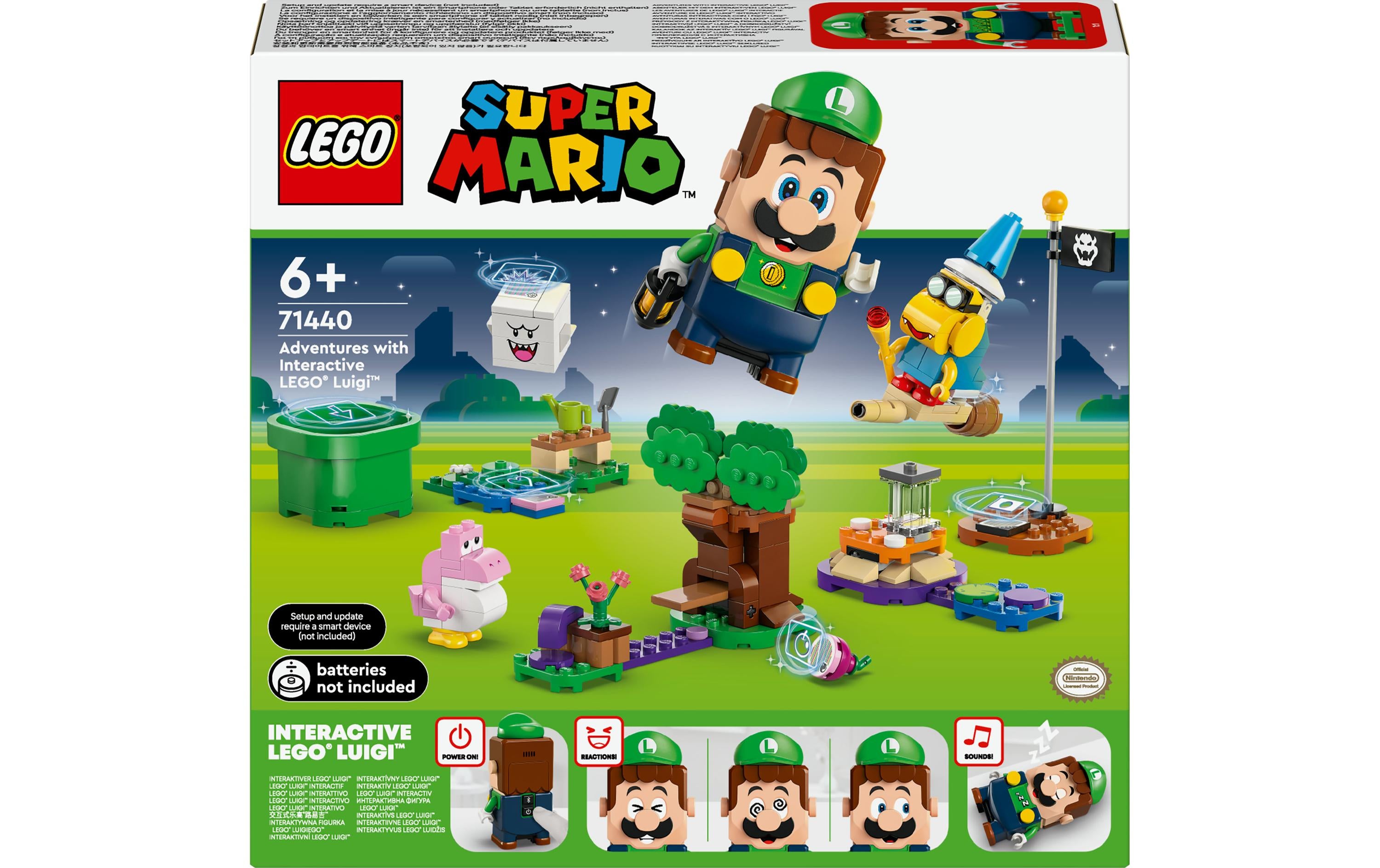 LEGO Super Mario Interaktives Luigi Bauset – 210-teilig – 2× LR03 (AAA) – ab 6 J.
