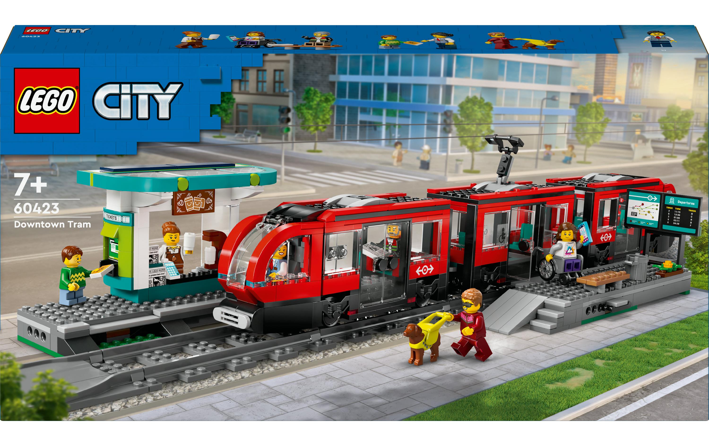 LEGO City Strassenbahn mit Haltestelle – 811-teilig – 5 × 10 × 53 cm – ab 7 J.