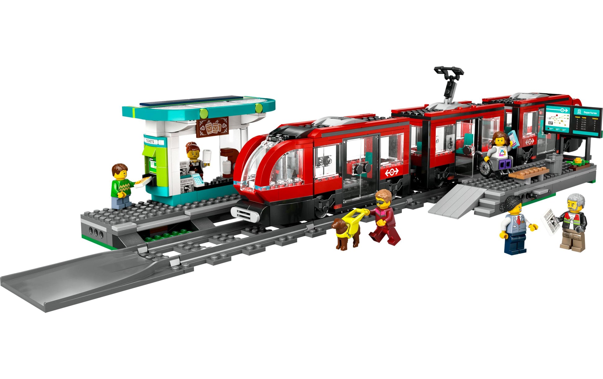 LEGO City Strassenbahn mit Haltestelle – 811-teilig – 5 × 10 × 53 cm – ab 7 J.
