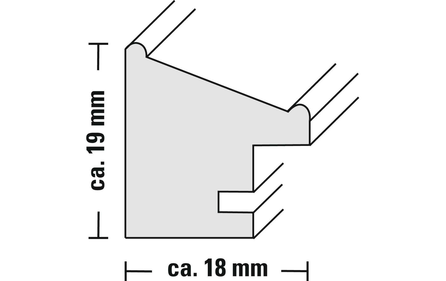 Hama Bilderrahmen – für 15 × 20 cm – Holz, Weiss