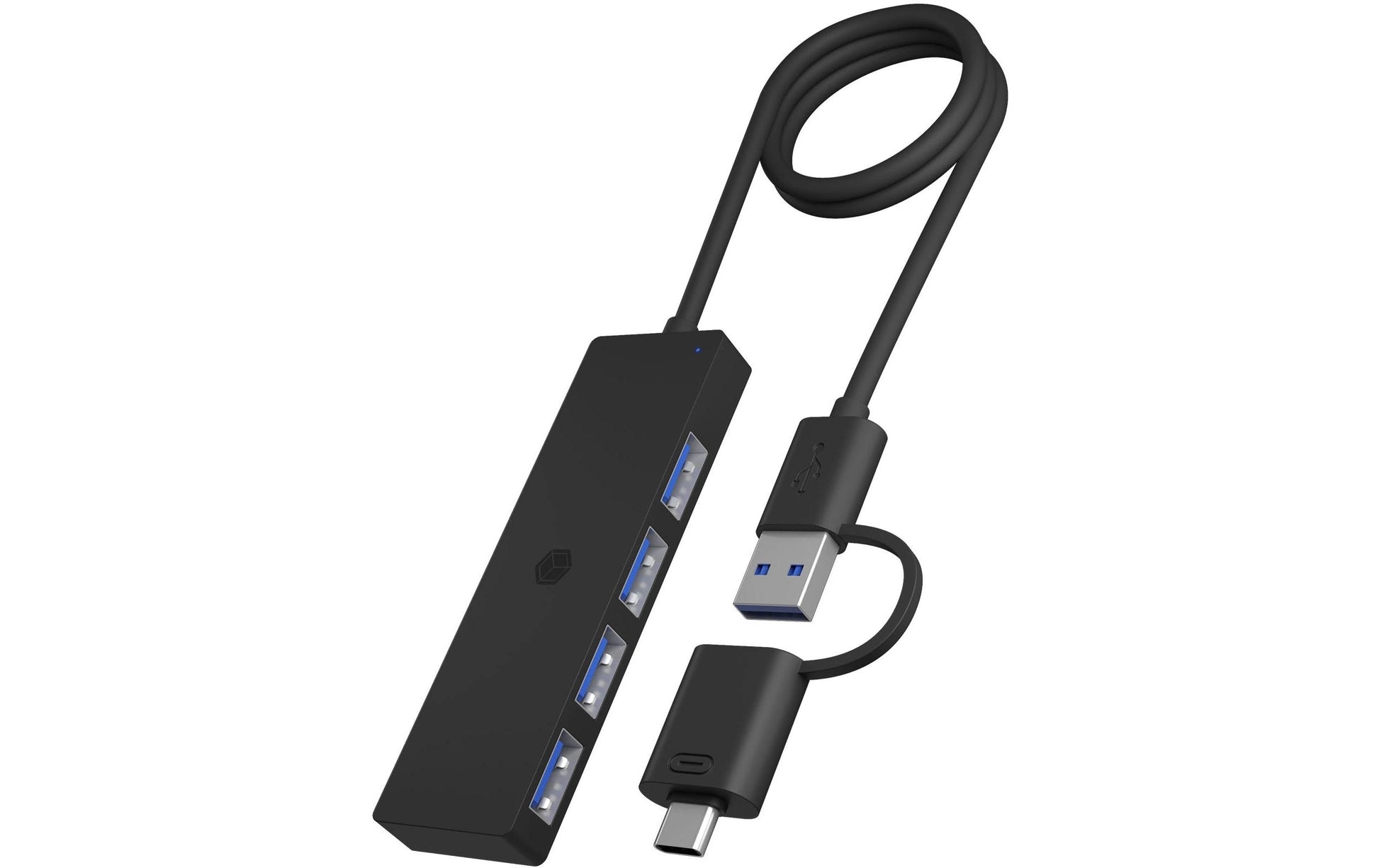 ICY BOX IB-1424-C3 USB-Hub – USB-C, 4× USB-A, für Windows/Mac