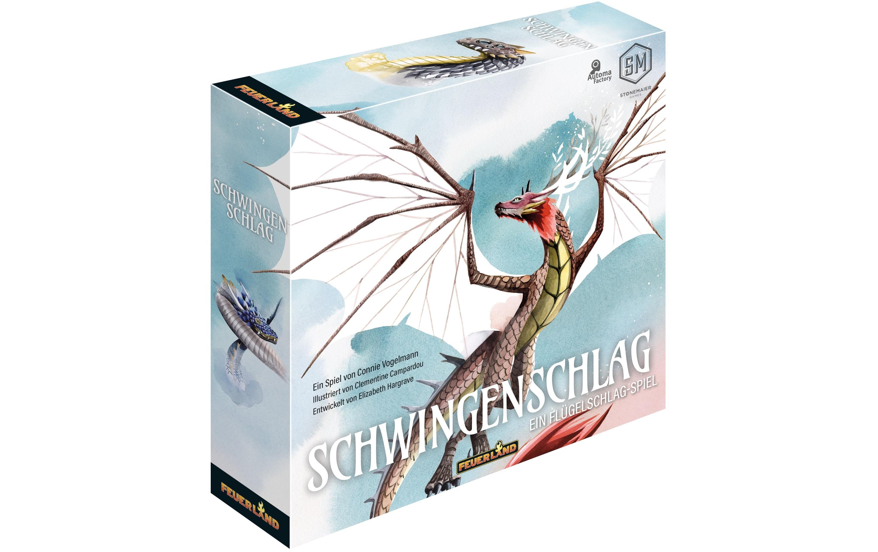Feuerland Schwingenschlag – Strategiespiel, 1–5 Spieler, ab 12 Jahren, 90 Min., DE