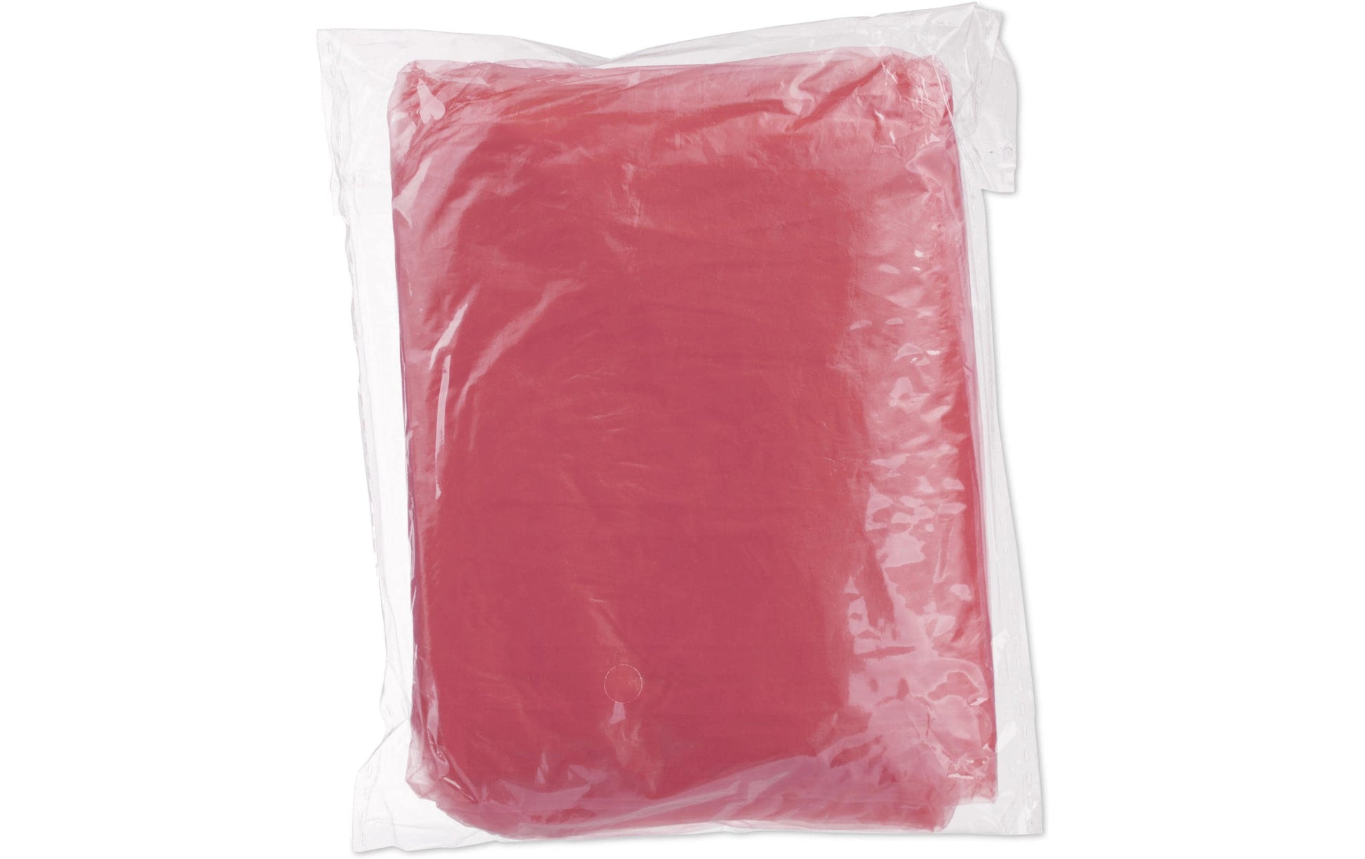 Relaxdays Regenponcho – Einheitsgrösse, 20 Stück – Rot, Polyethylen (PE), mit Kapuze