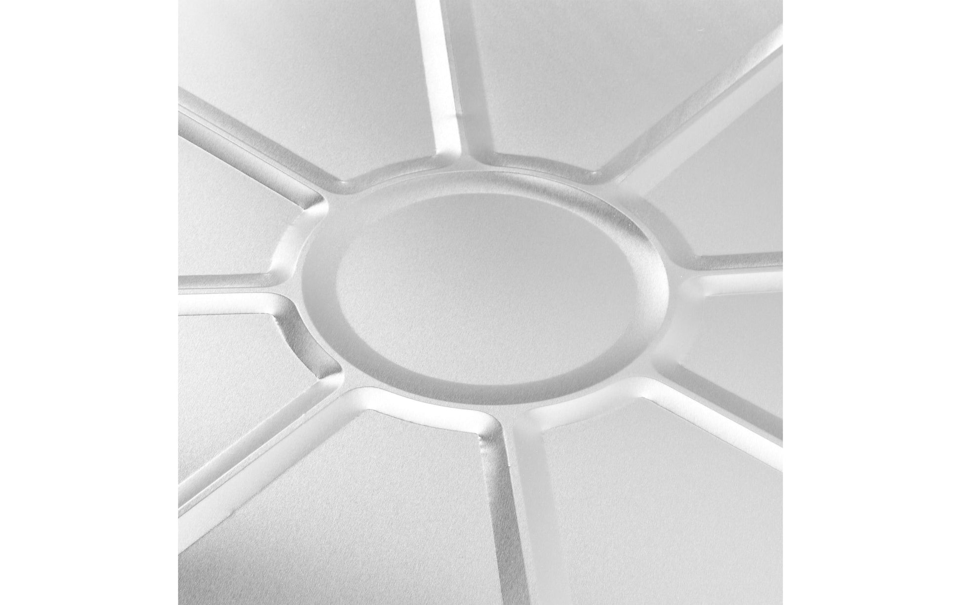 Relaxdays Schale/Schüssel, Aluminium rund – Ø 27,5 cm, Silber – 50 Stk.