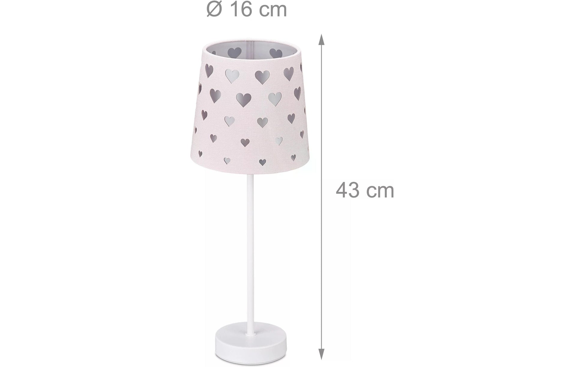 Relaxdays Tischleuchte – E14, 40 W, 43 cm – Rosa