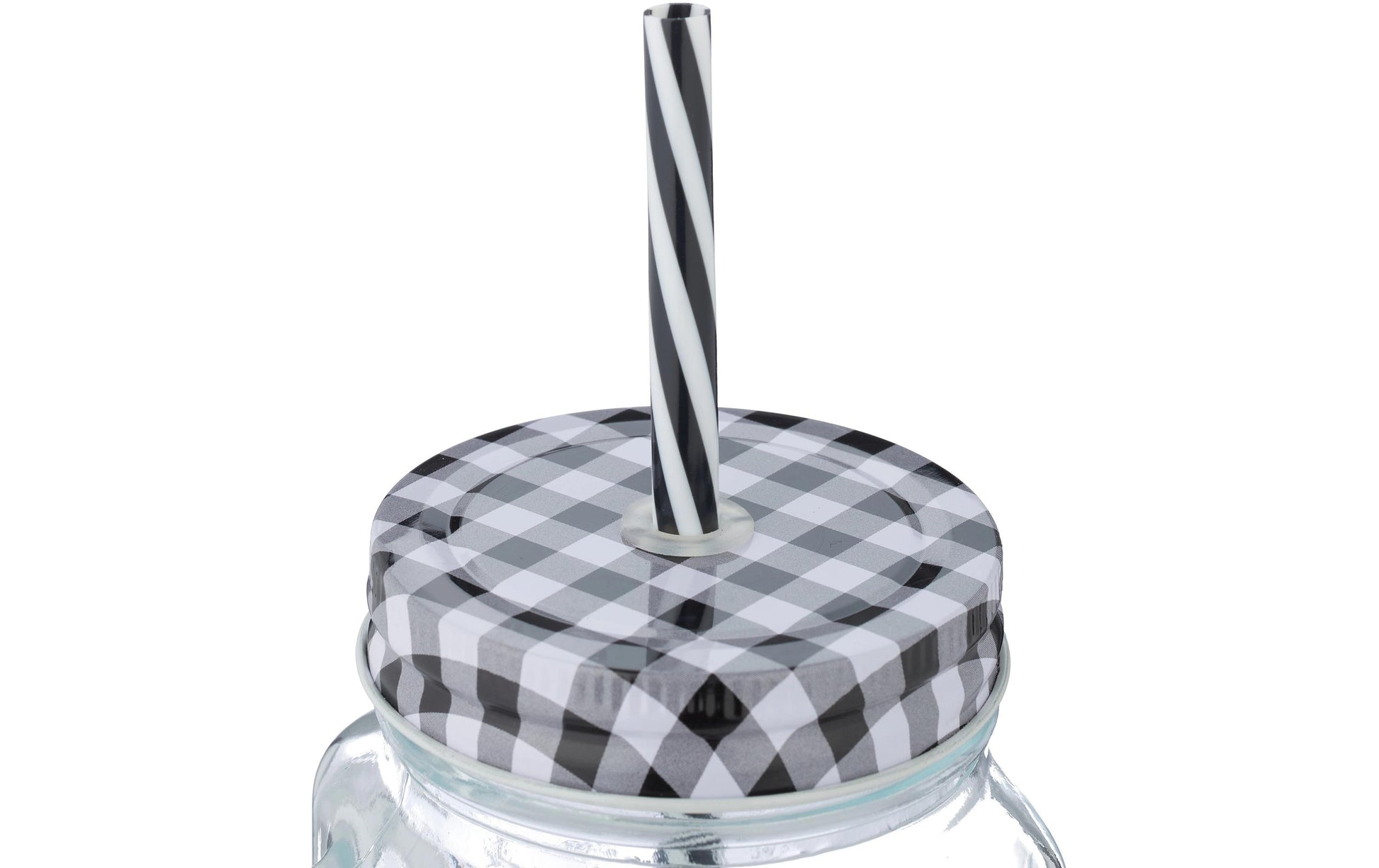 Relaxdays Trinkgläser – 8er Set, 500 ml, Glas, Schwarz/Weiss, spülmaschinenfest