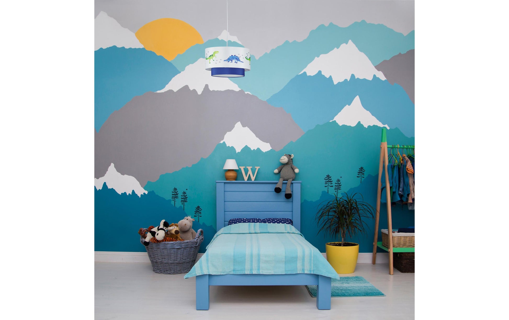 Relaxdays Deckenleuchte – Ø 30 × 126 cm, 60 W, weiss
