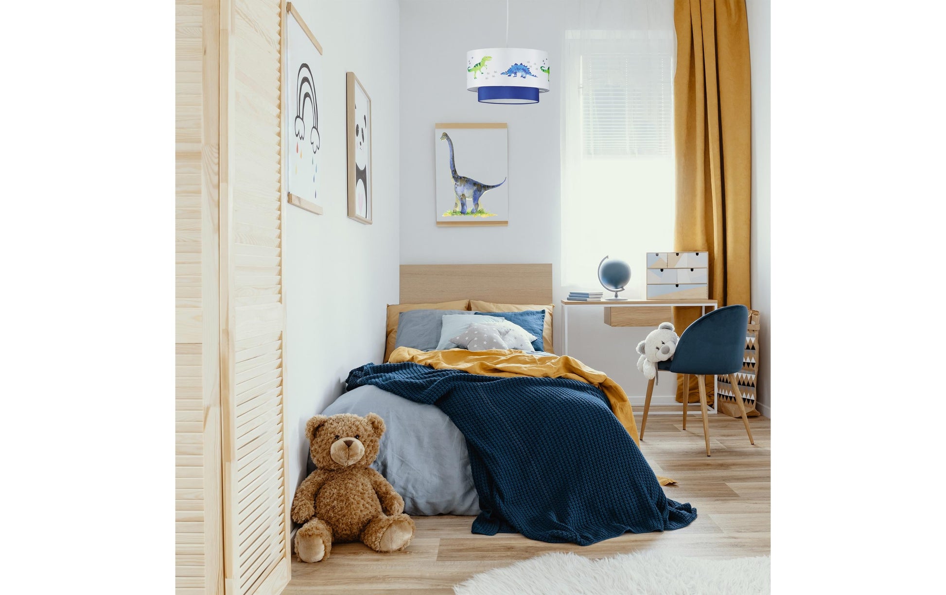 Relaxdays Deckenleuchte – Ø 30 × 126 cm, 60 W, weiss