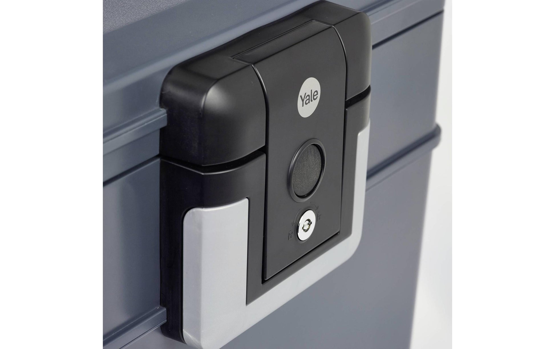 Yale Dokumentenkassette – mit Schlüssel, Kunststoff, schwarz, feuerfest, mit Tragegriff, 354 × 145 × 280 mm