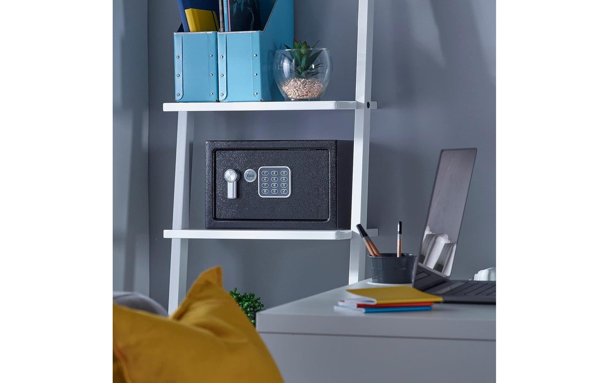 Yale Möbeltresor YSV/200/DB2 – Elektronikschloss – 8,6 l – Boden-/Wandmontage – Schwarz